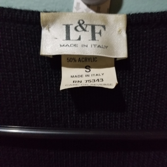 L&F Wool Blend dister caridgan black Size S - Picture 2 of 2